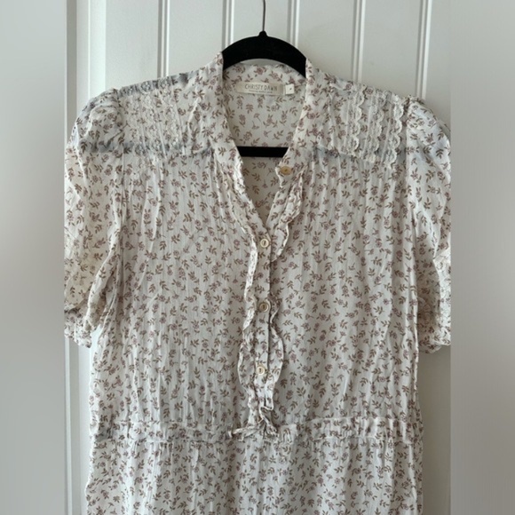 Christy Dawn Elle Dress in Cream with Lilac Ditsy (EUC) - Picture 6 of 7